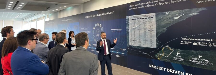Visite de la délégation du FOMENT DEL TREBALL au port de Tanger Med